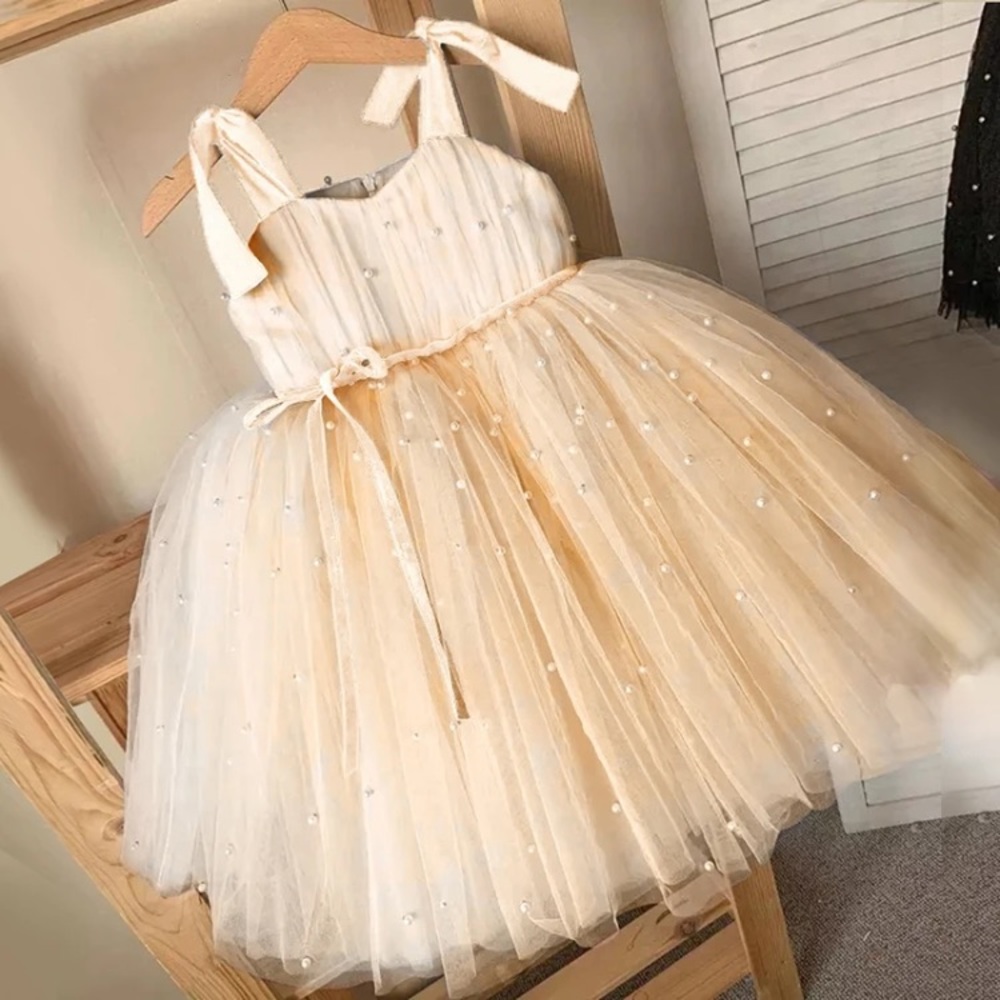 Toddler girl birthday party tulle dress